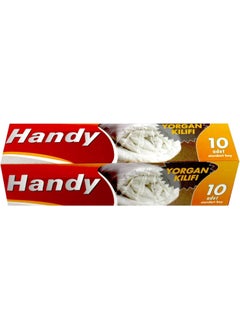 Handy غطاء وسادة شفاف سهل الاستخدام بدون فراغ وغطاء لحاف وحقيبة صغيرة - علبة واحدة من 10 قطع  - Image 1
