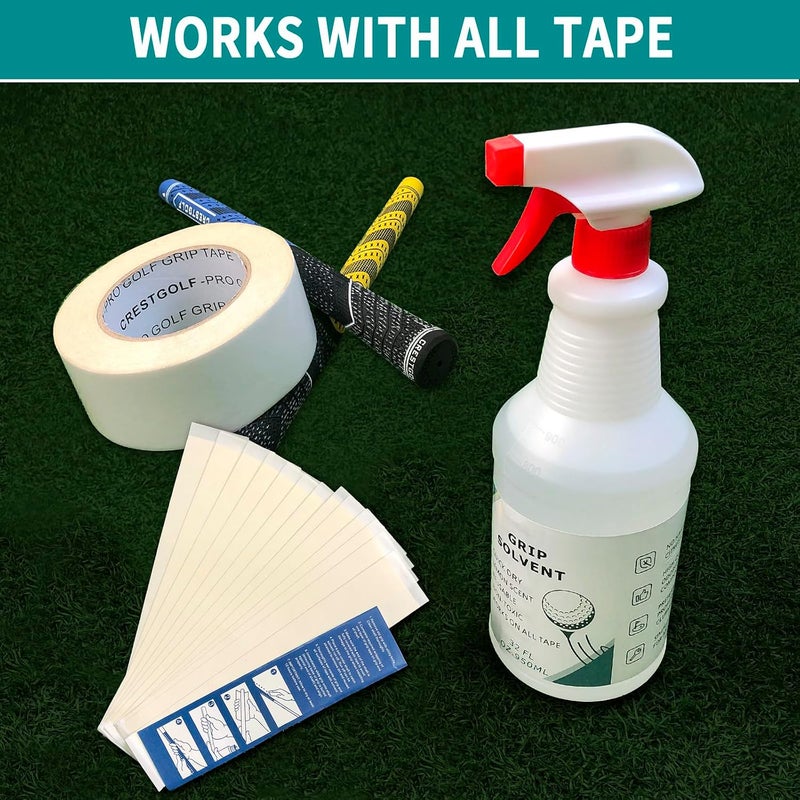 Crestgolf Professional Golf Grip Solvent 32 OZ for Regripping Golf Clubs and Golf Grip Repair - Golf Grip Solution - Non-Toxic, Non-Flammable and Lemon Scent Grip Tape Solvent - Image 4