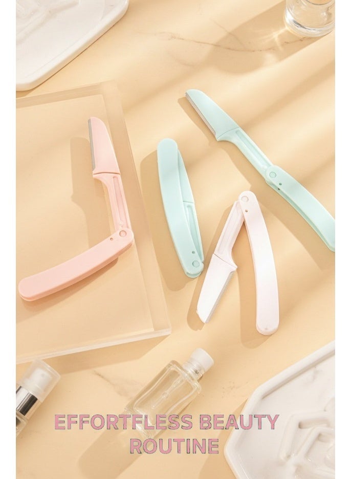 5 Boxes Set (15 Pcs) Safety Eyebrow Razor, Foldable & Portable, Multi-Purpose Face & Body Hair Removal Tool for Men & Women - Image 3