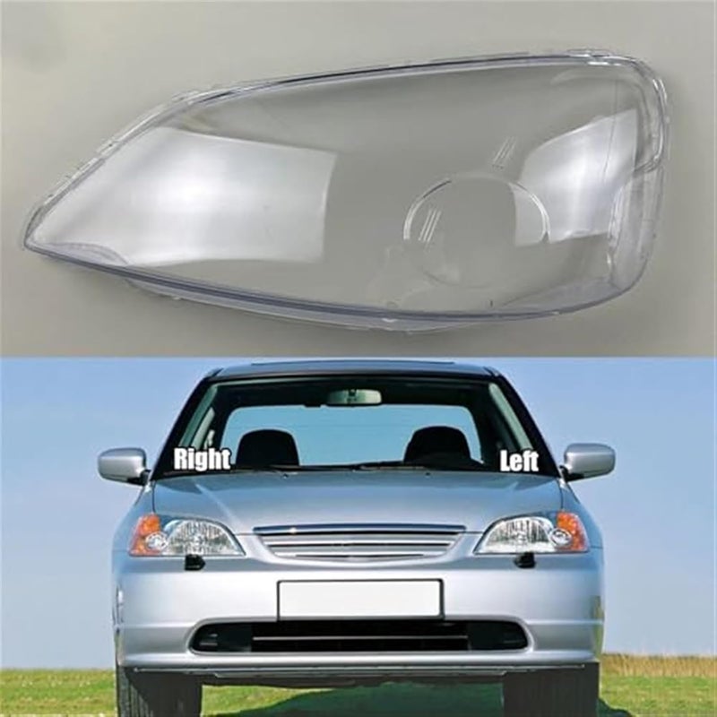 QASULER Headlight Lens Cover for Civic 2001-2003 - Image 2