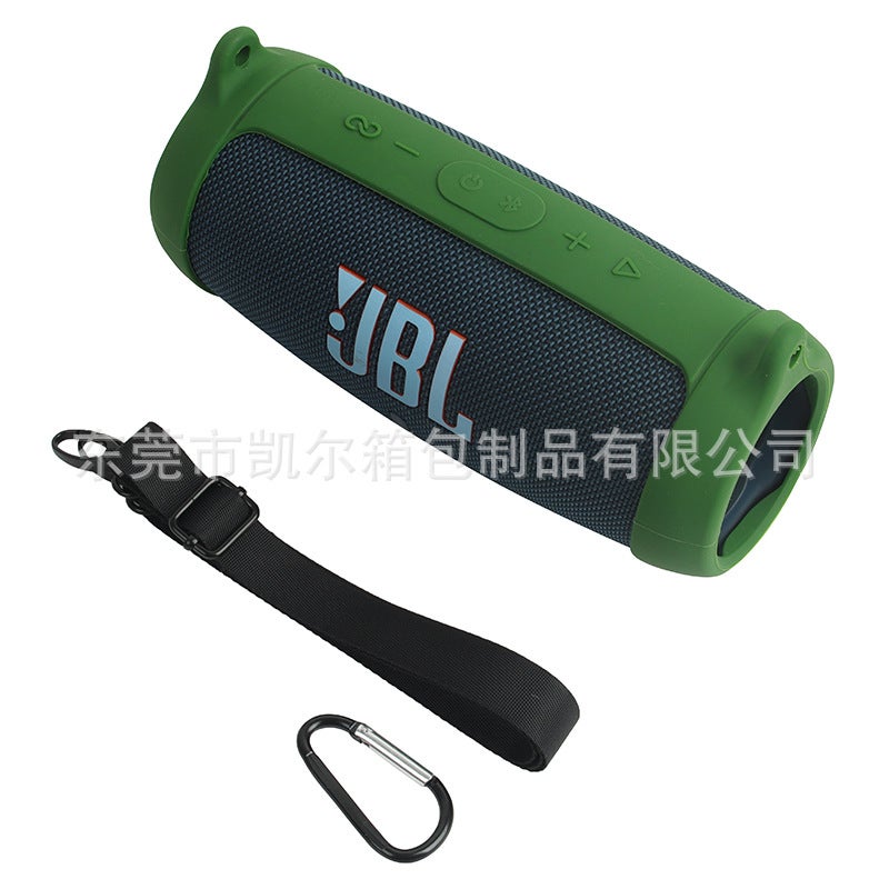 Suitable For Jbl Charge5 Bluetooth Audio Silicone Protective Cover, Shock Wave 5Th Generation Speaker Portable Soft Silicone Cover - Image 3