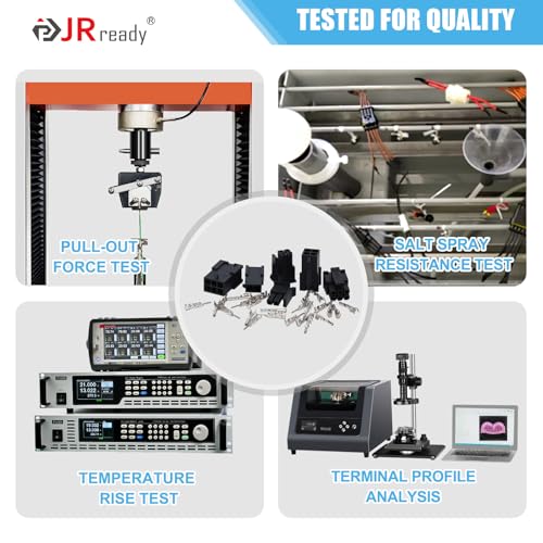 JRready Molex Micro-fit 3.0 Connector Kit 2 4 6 Circults MX3.0 Power Plug Receptacle 43020 Series 20-24AWG Wire Crimp Terminals 43031 Series Pins Sockets Connectors 3.0mm Pitch 196Pcs ST6516 - Image 5