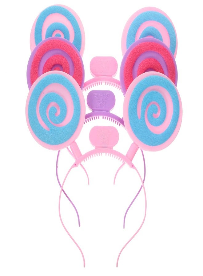 أموسفون عصابة رأس Amosfun مكونة من 3 قطع على شكل مصاصة متوهجة مبتكرة، عصابة رأس على شكل مصاصة، طوق شعر للأولاد والبنات - Image 1