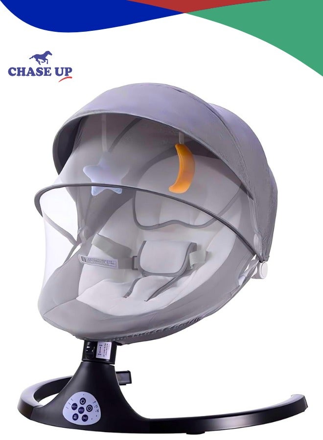 Chase Up Baby Swing，Electric Motorized Infant Swing,Remote Control Indoor Baby Rocker with 5 Sway Speeds for Newborns - Image 1