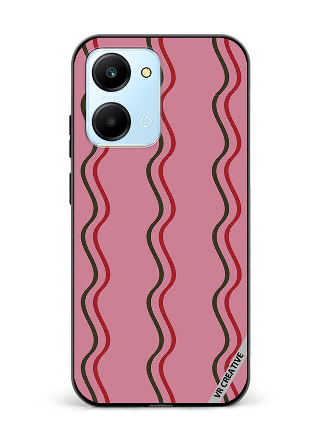 VR CREATIVE Protective Case Cover For Honor Play7T Strips Design Multicolour - Image 1