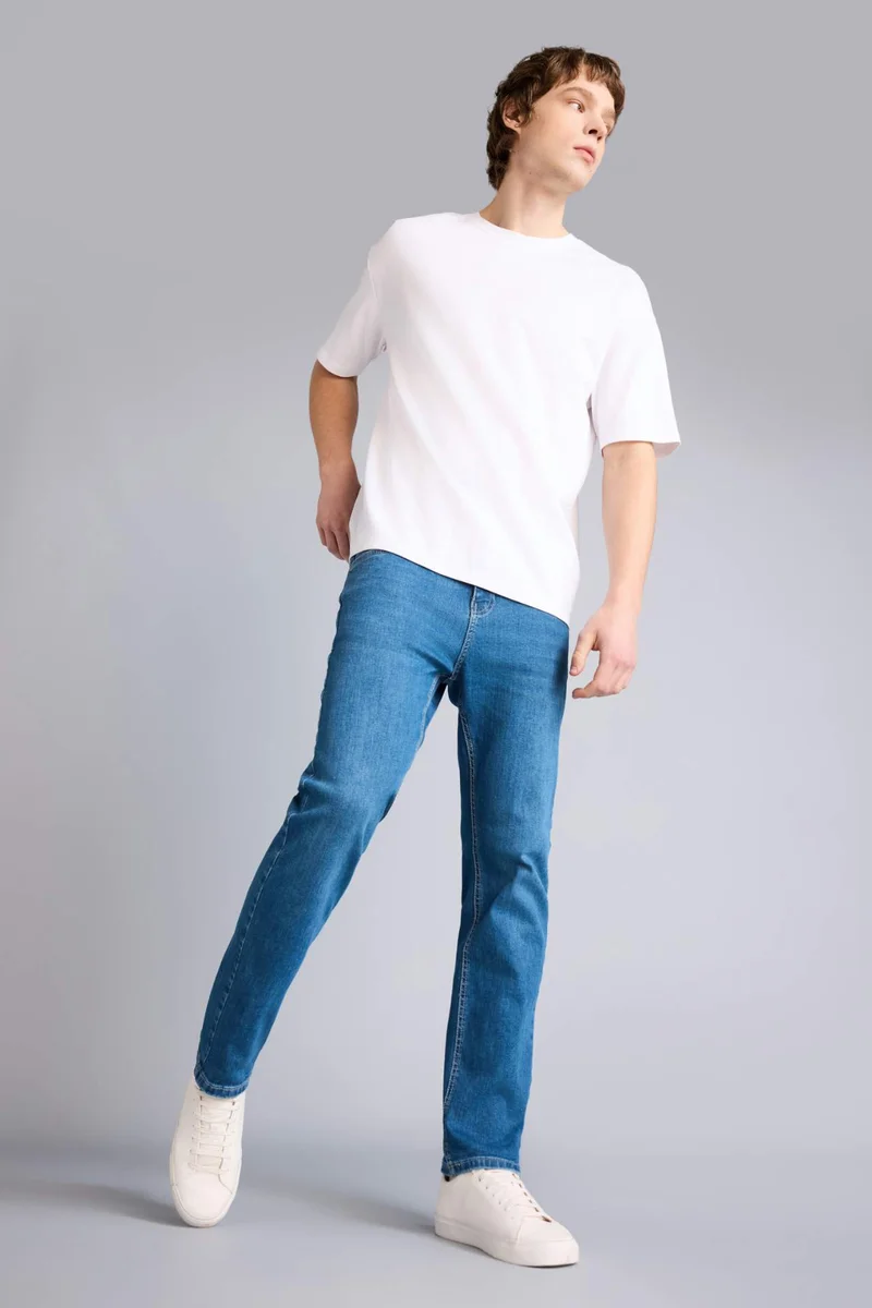 DeFacto Sergio Regular Fit Normal Waist Straight Leg Trousers