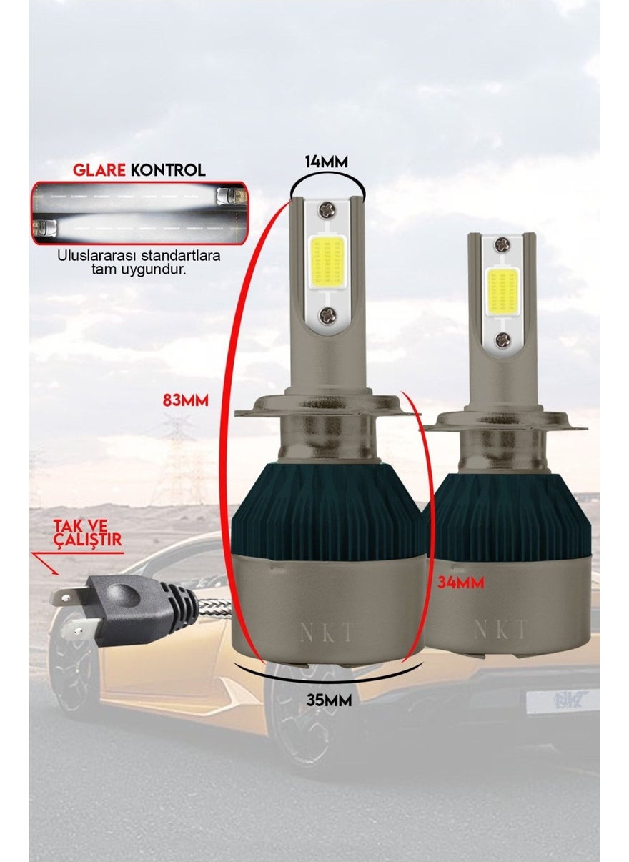 Point Marketing - Peugeot 3008 H7 High Beam Nkt LED Lightning Effect White (2009-2018) - Image 1