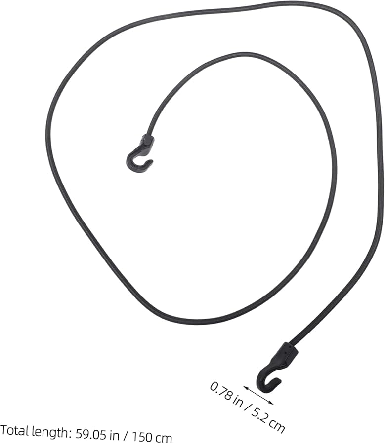 Elastic Bungee Straps with Hooks for Motorcycle Bicycle Luggage Gear Travel Backpacks Tie Down - Image 3