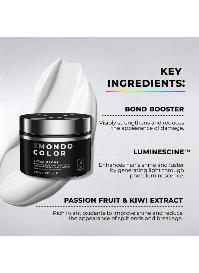 XMONDO XMONDO Hair Super Gloss Intensive Glossing Treatment | Infused with Bond Booster Technology to Boost Shine & Hyaluronic Acid for Nourishment, Revitalization & Repair, Vegan Formula, 8 Fl Oz 1-Pack  - Image 4