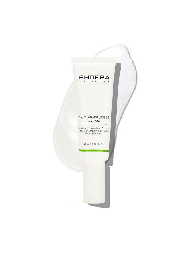 Phoera Face Moisturizer Cream Hydrates Nourishes Softens Skin Silky Finish For All Skin Types Use In The Monring Or At Night Shea Butter Hyaluronic Acid Easy To Absorb Nongreasy Finish - Image 1