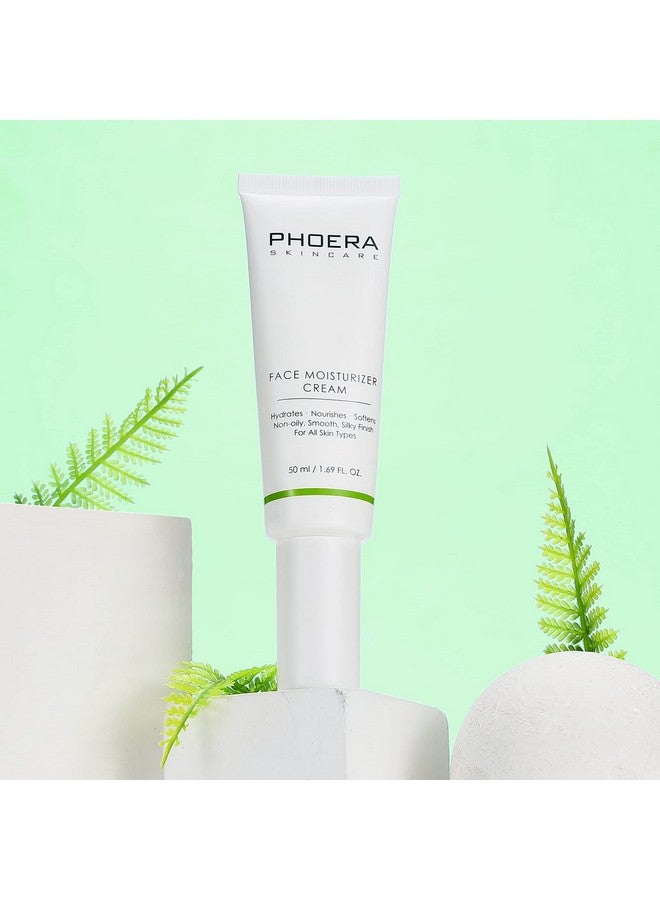 Phoera Face Moisturizer Cream Hydrates Nourishes Softens Skin Silky Finish For All Skin Types Use In The Monring Or At Night Shea Butter Hyaluronic Acid Easy To Absorb Nongreasy Finish - Image 5