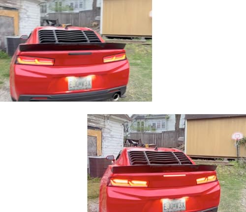 iJDMTOY ZL1/1LE Style Black-Out Smoked Lens 12-SMD Full LED Trunk Lid Third Brake Light Bar Assembly Compatible With Chevrolet 2016-24 Gen6 Camaro - Image 5