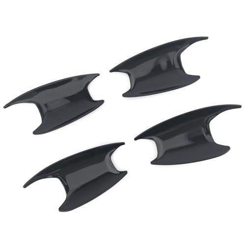 JUIVEEL ABS Car Exterior Door Handle Bowl Cover Outside Door Bowl Protective Door Bowl Cover Trim Set Compatible with Chevrolet Trax 2024 2025 Accessories Glossy Black Style - Image 3