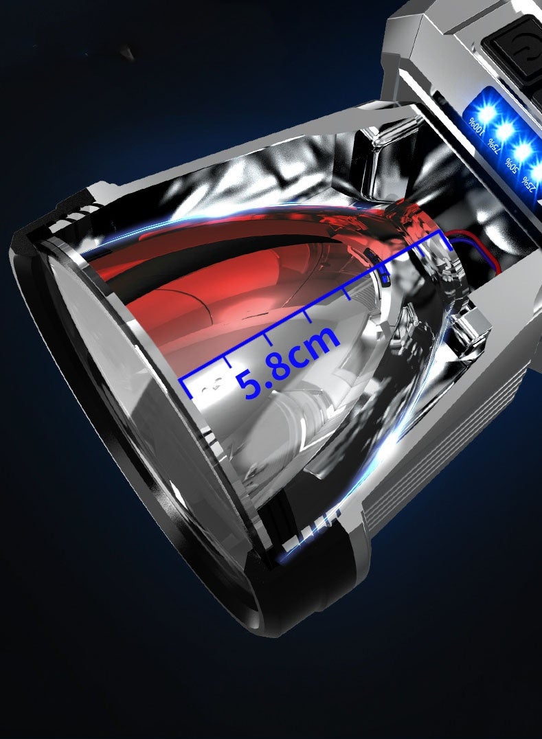 FDsport مصباح رأس LED قابل للشحن فائق السطوع، مقاوم للماء، شحن USB، بطارية طويلة العمر، رباط رأس قابل للتعديل للتخييم، الرحلات، الجري، الصيد والطوارئ (مناسب للأنشطة الخارجية في السعودية) - Image 5