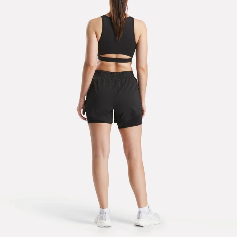 Reebok Black Reebok Running 2-in-1 Women's Shorts - Black for Women | Best Price UAE