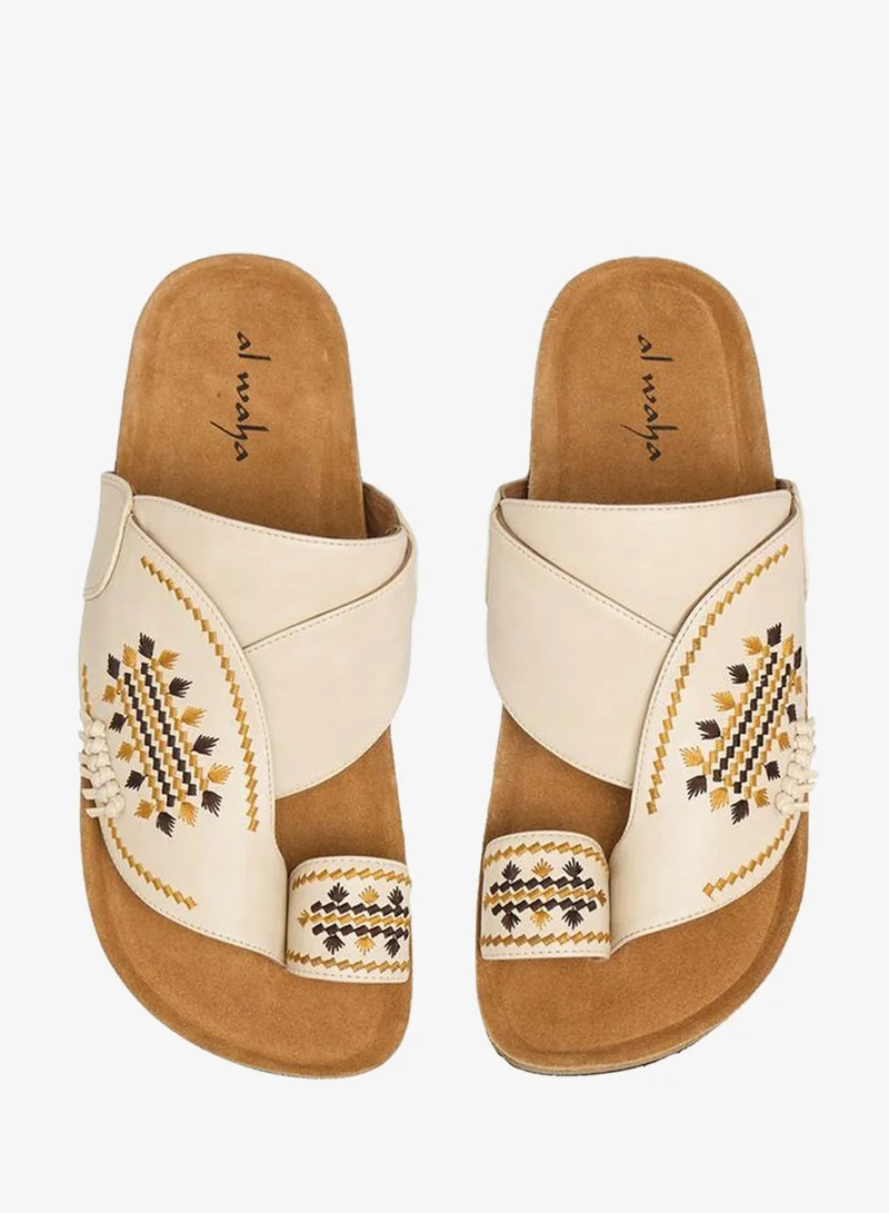 الواحة صنادل رجالية مطرزة تشكيلة رمضان