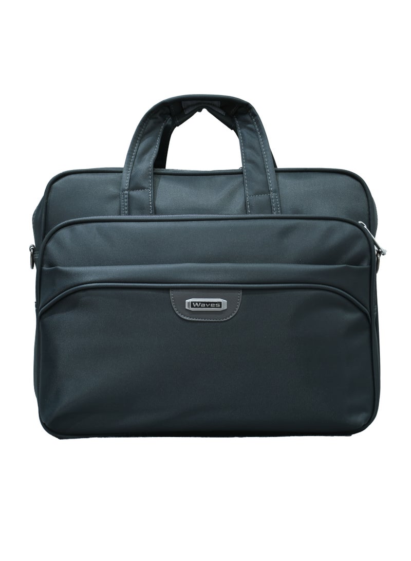 Waves Men's Laptop Shoulder Bags with Adjustable Strap - Image 1