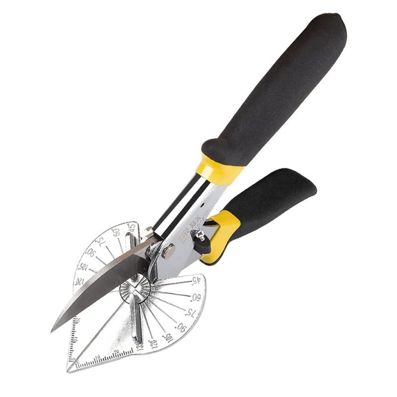 AS TOOLS SHOP Multi Angle Miter Shear Cutter Cuts 45 to 135 Degree Miter Snips Cutting Tool Hand Tools for Cutting Soft Wood Plastic PVC - Image 1