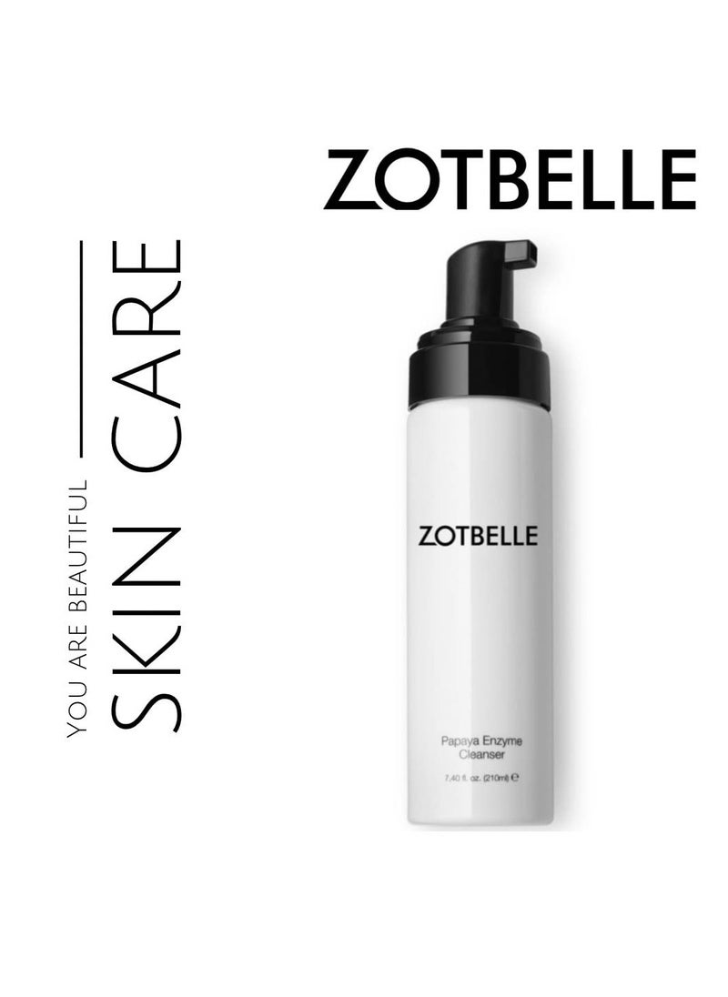 ZOTBELLE PAPAYA ENZYME CLEANSER A Gentle Foaming Cleanser with Papaya Extract. Removes Impurities & Dull Surface Cells, Giving a Brighter and Smoother Complexion.  - Image 4