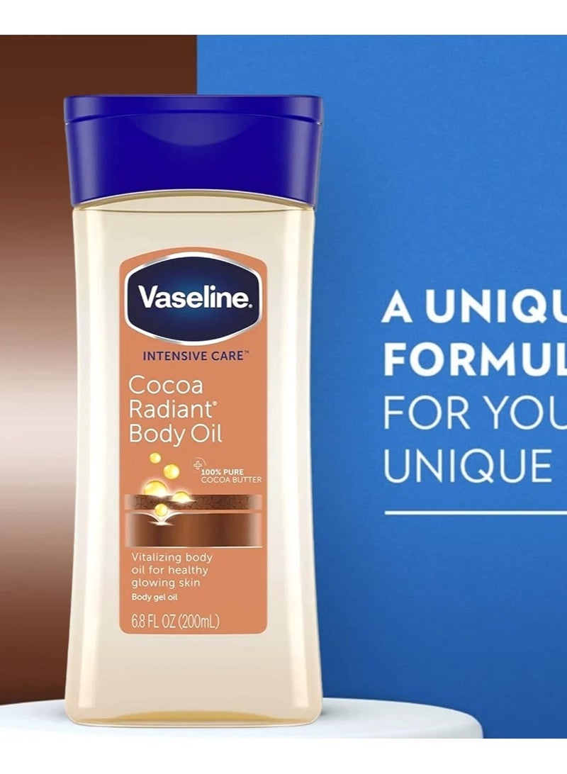 Vaseline 3 PSC Intensive Care Cocoa Radiant Body Oil 200ml - Image 2