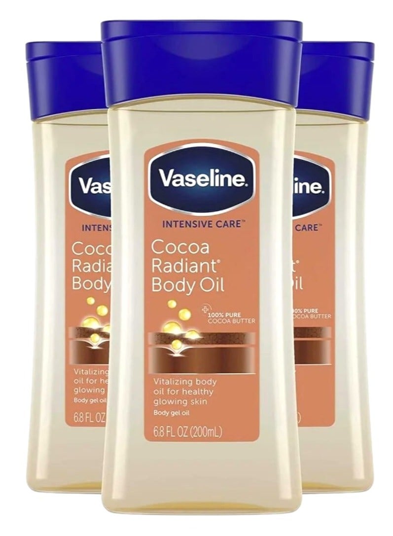 Vaseline 3 PSC Intensive Care Cocoa Radiant Body Oil 200ml - Image 1
