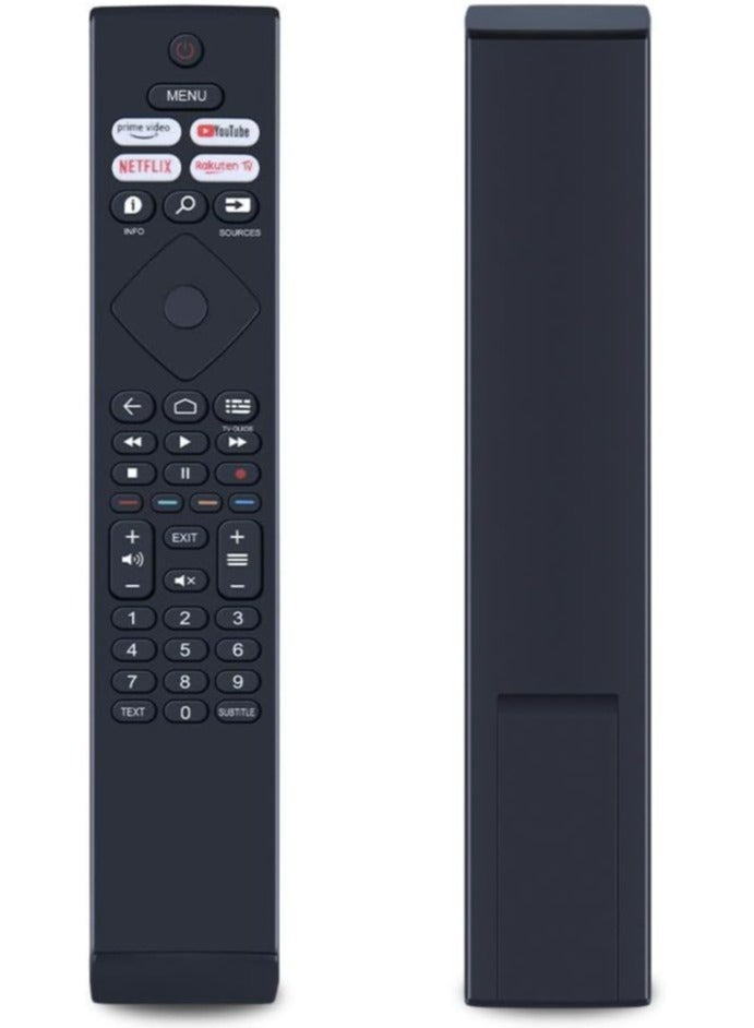 Replacement Remote Control for Philips Smart TV – Model 398GR10BEPHN0042BC, BRC0984502/01 with Netflix, YouTube, and Prime Video Buttons - Image 1