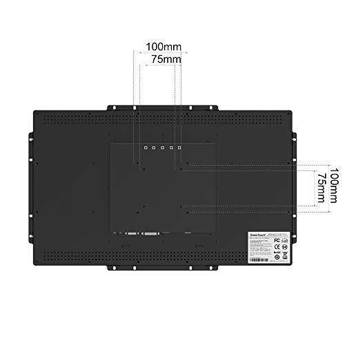 GreenTouch 15.6 Inch 10 Points Open Frame Touch Display, Industrial PCAP Touchscreen Monitor, VGA+HDMI+DVI Port - 16:9 - Image 4