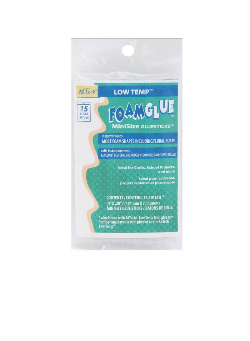 Ad-Tech Low-Temp Foam Mini Glue Sticks .28in x 4in 15pc - Image 3