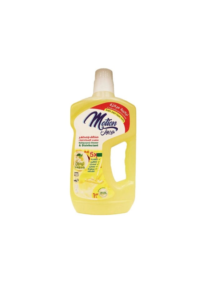 MOTION Lemon Multipurpos Cleaner & Disinfectant- 1 Liters 