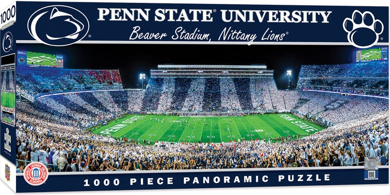 MasterPieces 1000 Piece Jigsaw Puzzle NCAA Penn State Nittany Lions Panoramic Football Stadium View Fun for Adults and Family 13x39 - Image 2