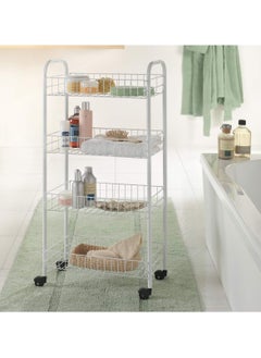 Metaltex White Pisa 4-Tier Rolling Cart – Durable & Space-Saving Storage Solution - pzsku/ZA280E053087A0B5B9F5EZ/45/_/1739444312/92626884-3317-4610-962e-c81f3fd6a7ae