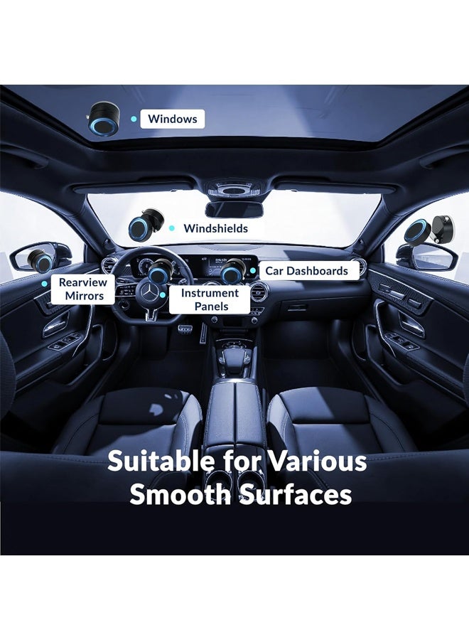 بولوز حامل هاتف مغناطيسي متعدد السيناريوهات لعام 2025 ، حامل أكواب شفط فراغية للسيارة والمرايا والمطبخ والمكتب ، تصميم قابل للطي 360 درجة متوافق مع iPhone وجميع الهواتف الذكية - Image 3