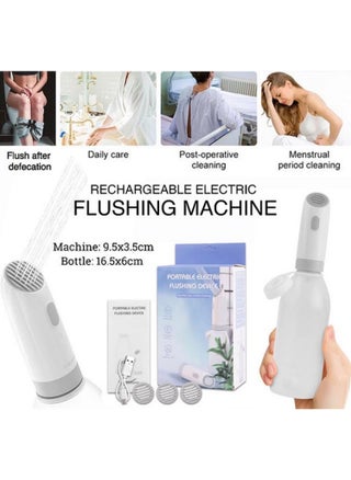 Travel Shattaf | Portable Electric Bidet Sprayer with Bottle | USB-Type C Rechargeable Handheld Sprayer for Personal Hygiene for Camping,  Wudu, Travel, Baby Care - شطاف السفر - pzsku/ZA281192D70177F69C6CDZ/45/1750283203/f2e6eb5e-0489-4be6-83d7-491453f30b38
