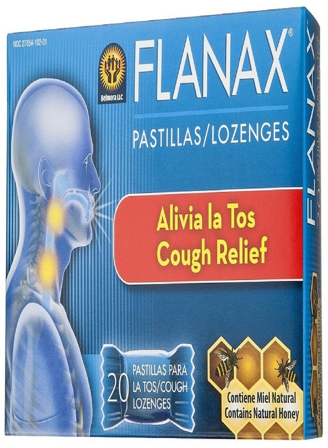 Flanax Cough Relief Throat Lozenges 20 ea (Pack of 2