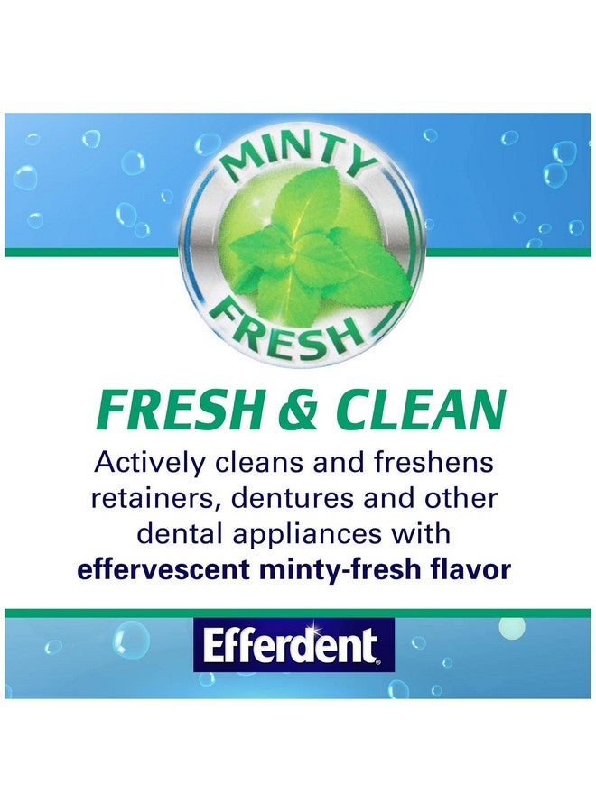 Efferdent Plus Mint Anti-Bacterial Denture Cleanser | 90 Tablets - Image 1