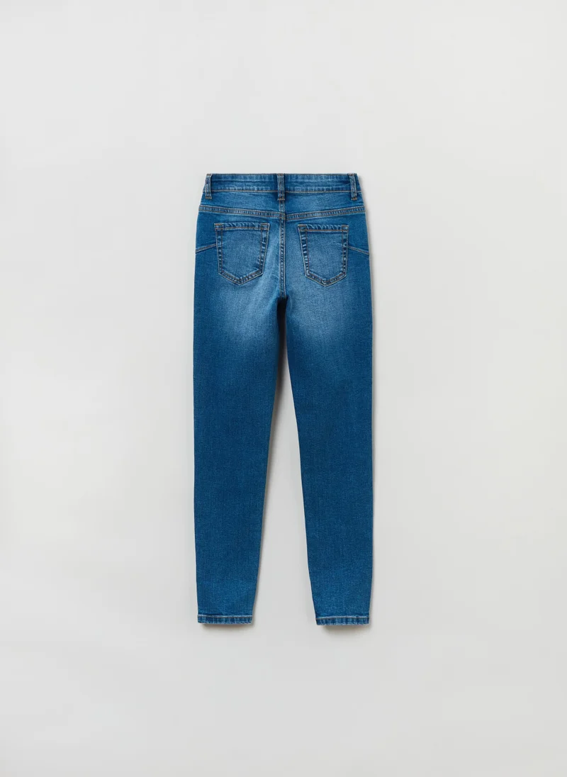 Ovs Skinny-fit jeans with abrasions