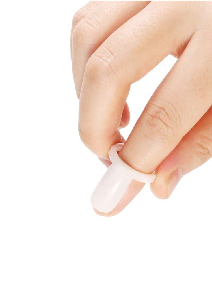 SYOSI 200 Pcs Nail Display Ring, DIY Nail Display Ring Nail Art Color Chart Tool Manicure Art Practice Tool for Beginners & Manicure Store  - Image 3
