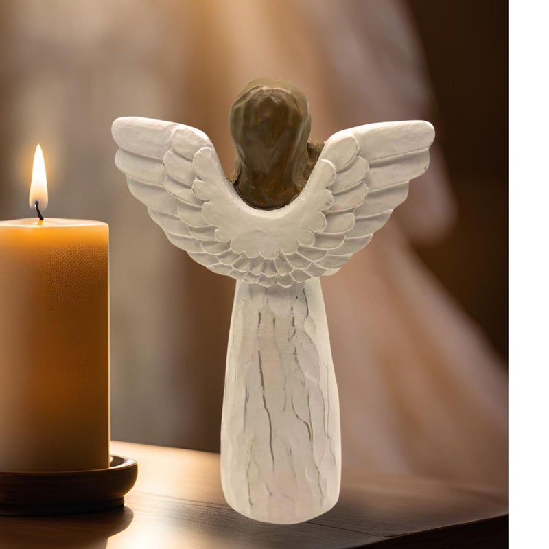 DUDULOVY Dog Memorial Angel Figurine - Loss of Dog Sympathy Gift, White - Image 5