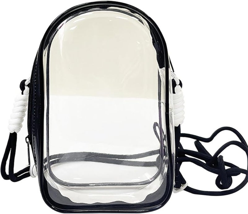 Clear PVC Crossbody Bag For Kids Toys Travel Organizer Stuffed Animal Protector Carrying Case Size B - Image 4