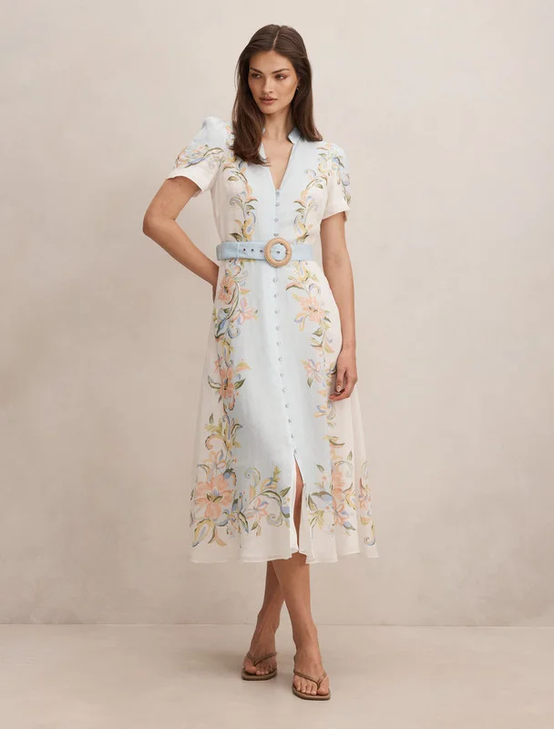 فورايفر نيو Briana Printed Shirt Dress