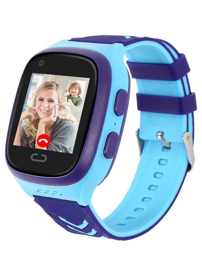 4G Kids Smart Watch with Voice Calling Two-Way Call, SOS, Voice Chat, 7 Puzzle Games, Wi-Fi, School Mode, Pedometer, Alarm Clock – Touchscreen Smartwatch for Boys and Girls - Image 1