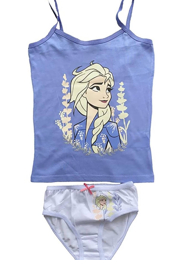 ديزني فروزن طقم ملابس داخلية للبنات من ديزني فروزن - قطعتين - Image 1