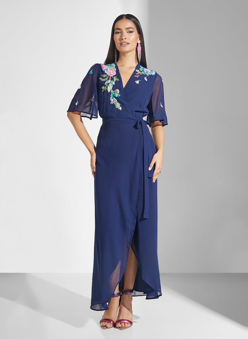 Hope & Ivy Floral Embroidered Dress - Image 1