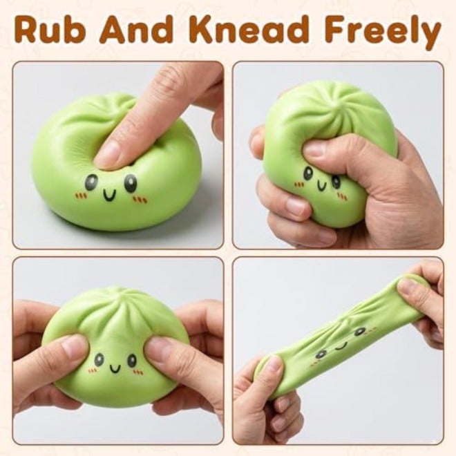 Glitter Dumpling, Glitter Dumpling Squishy with Box, Glitter Squishy Dumplings Squeeze for Stress Relief(Random Color) - Image 4