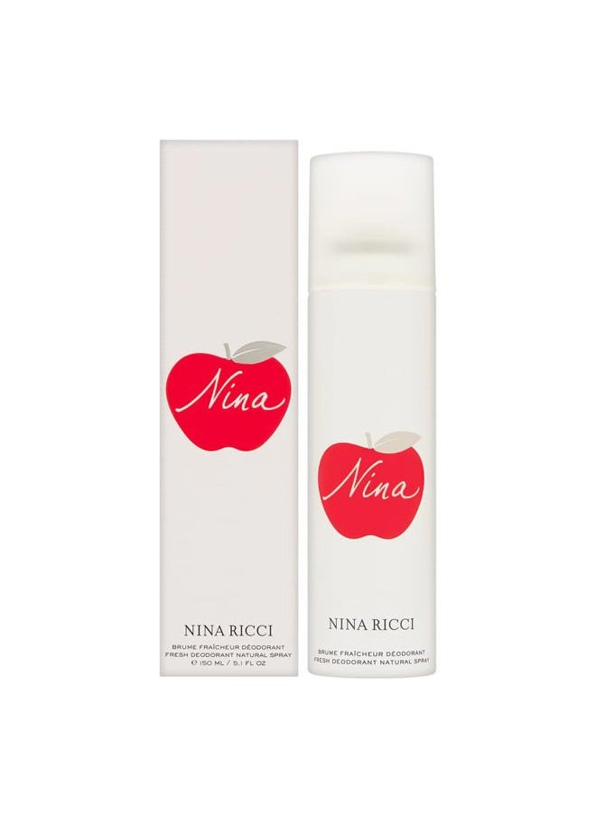 NINA RICCI Nina by Nina Ricci for Women 5.1 oz Fresh Deodorant Natural Spray  - Image 1