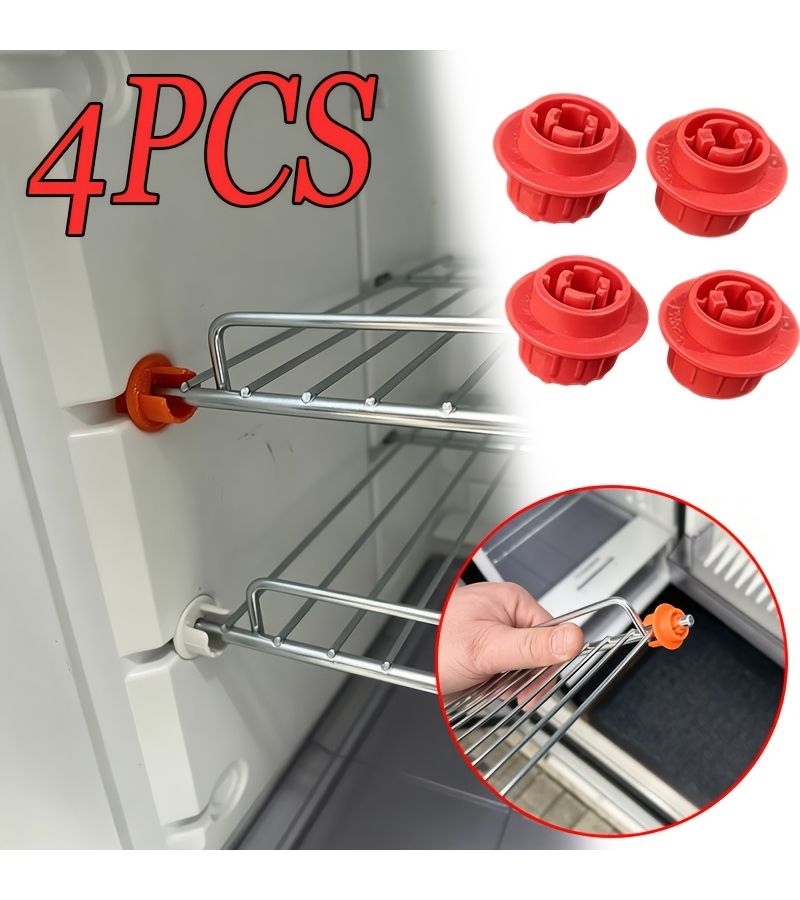 Refrigerator Grille Fixing Clips 4pcs Compatible Snap Fasteners Replacement Parts For RV Camper - Image 1