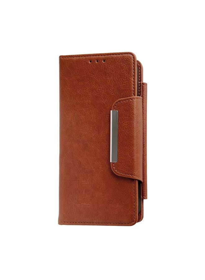 S-TOP Case For iPhone 14 Multifunctional 7-Cards Wallet Leather Phone Case - Image 2