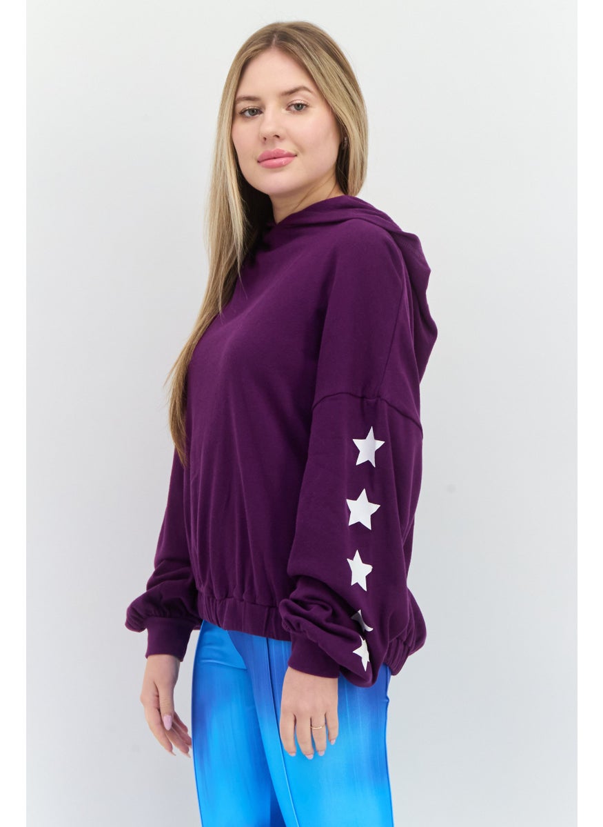 Women Sportswear Fit Long Sleeve Outdoor Hoodie, Purple - pzsku/ZA28209E1A598F24CACD0Z/45/_/1737642974/c918b5a8-c932-4359-9b1f-11980b94488f