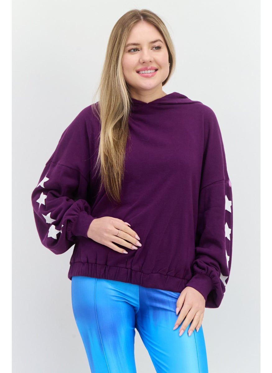 Women Sportswear Fit Long Sleeve Outdoor Hoodie, Purple - pzsku/ZA28209E1A598F24CACD0Z/45/_/1737642979/b28ef608-975a-451a-a4b2-b4712dd80093