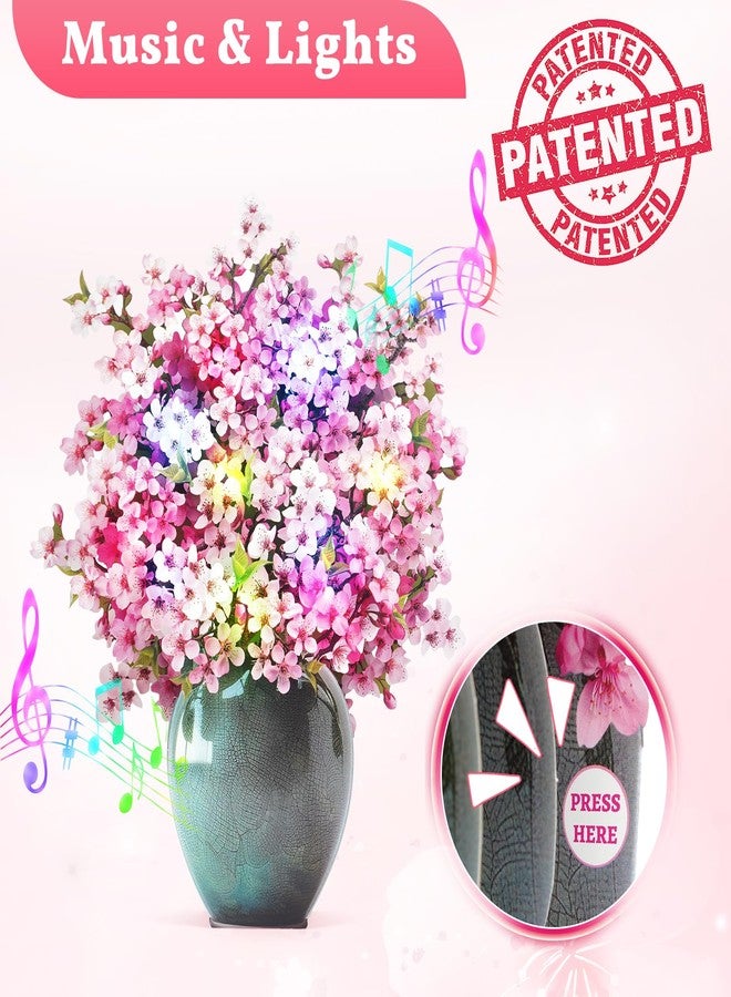 APOTODITO Cherry Blossom Card with Lights and Music, Sakura Gift Card for Women Mom Wife - Image 3